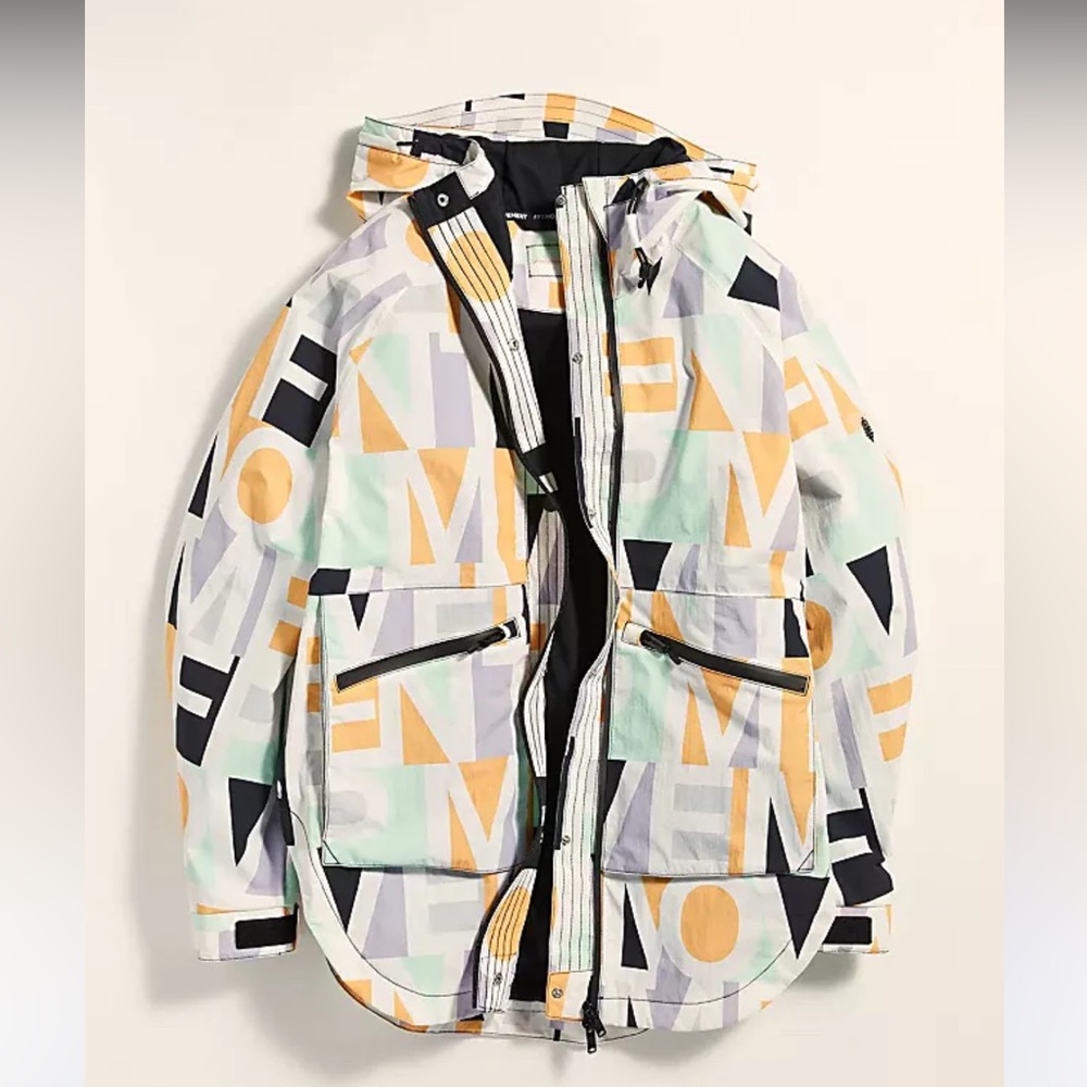 NWT Free People Singin In The Rain Printed Packable Jacket XS
